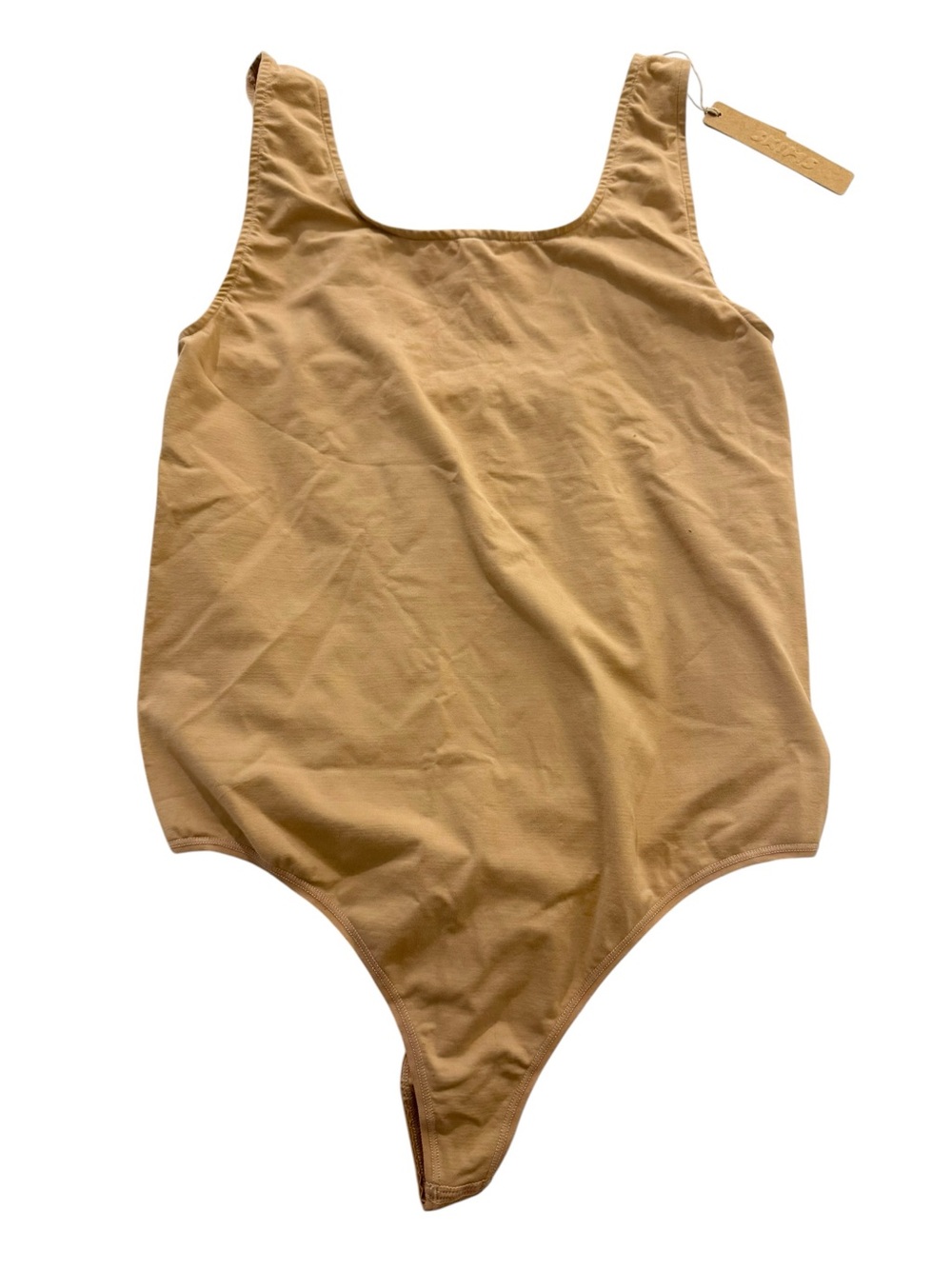 SKIMS Fits Everybody Square Neck Thong Bodysuit Clay Large NWT Shapewear - Picture 4 of 9